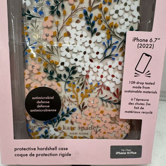 Kate Spade New York Apple iPhone 14 Plus Protective Hardshell Case - Floral - Picture 2 of 2